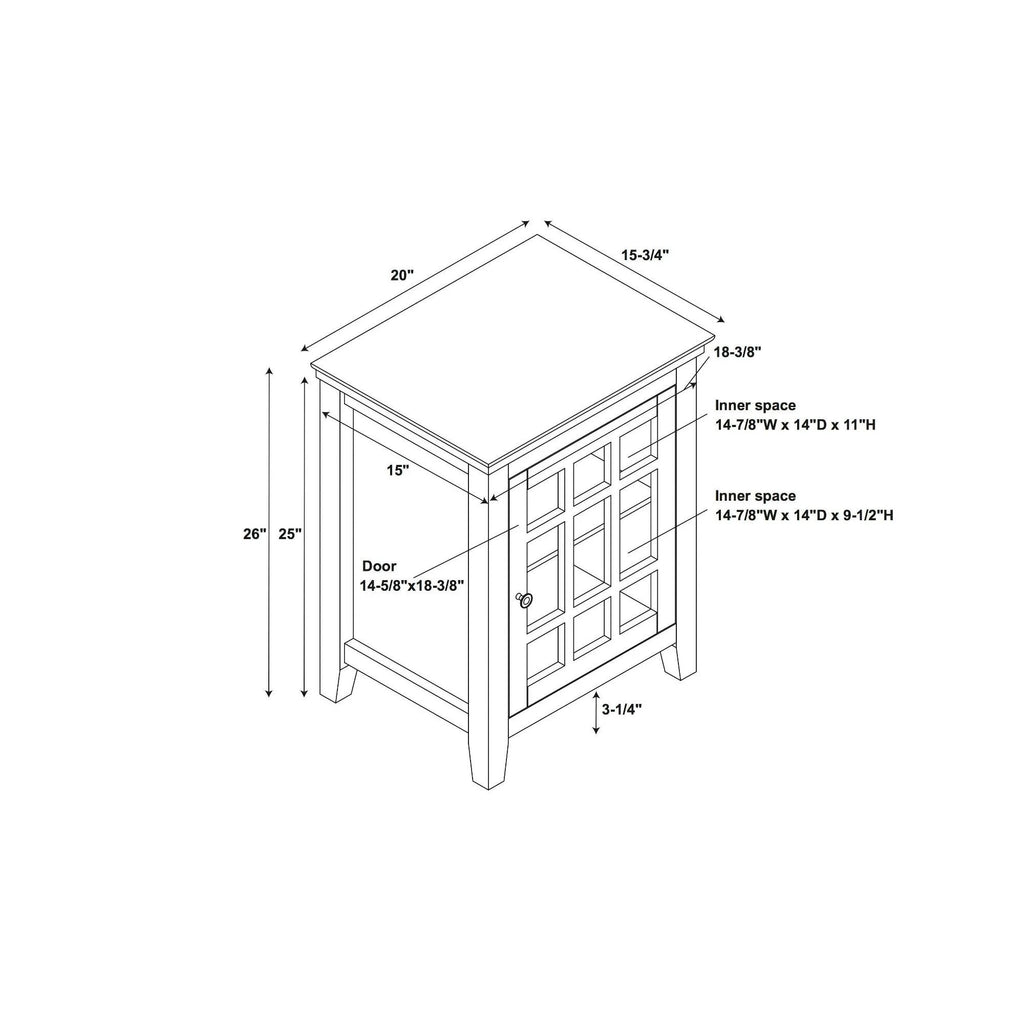 Turquoise Single Door Cabinet W574720
