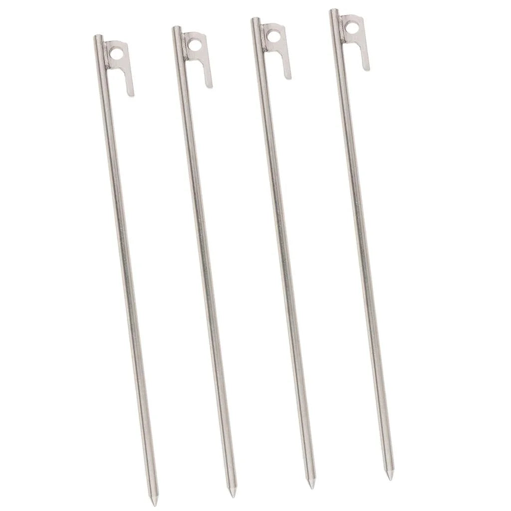 40cm Heavy-Duty Steel Solid Tent Stakes Pegs Ground Nail S257