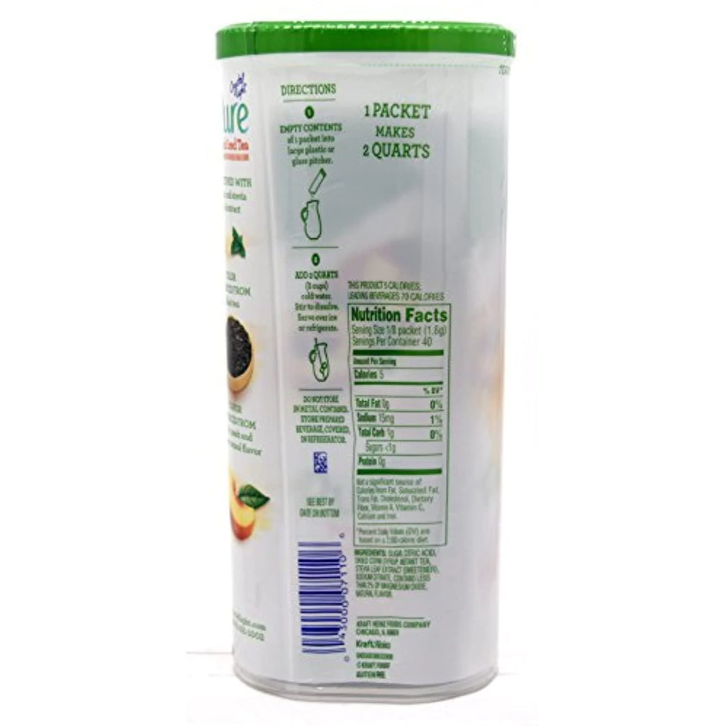 10-Quart Canister (4 Canister Pack) Peach Iced Tea Drink Mix C491778