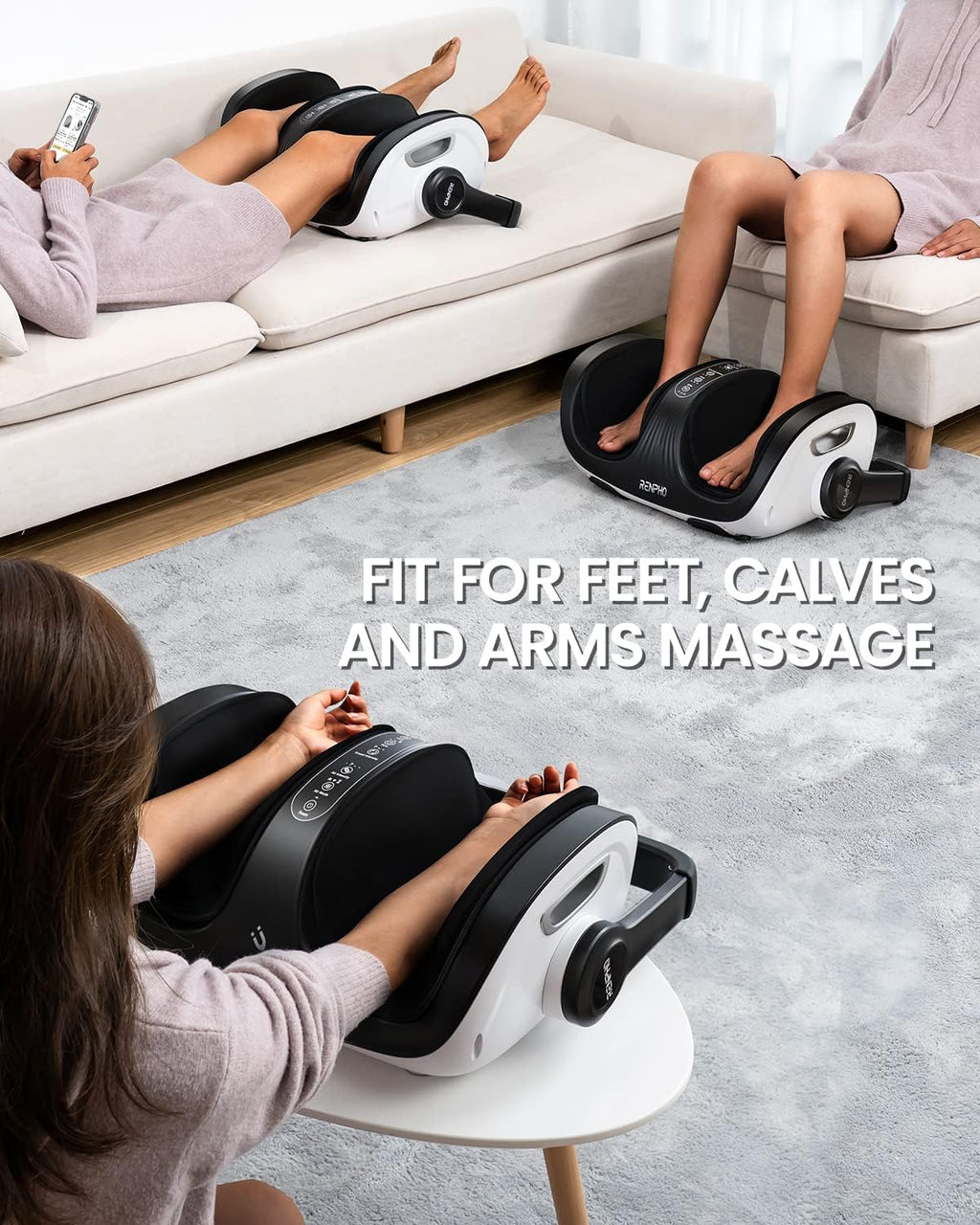 Shiatsu Foot and Calf Massager with Heat and Remote L149739