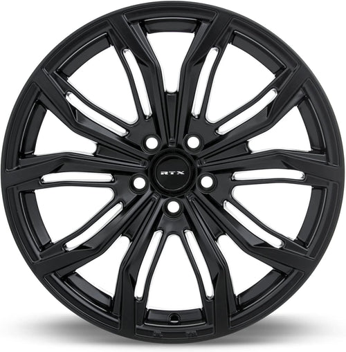 19x8.5 40 Offset 5x112 Bolt Pattern 66.6mm Hub Satin Black Rim K709285