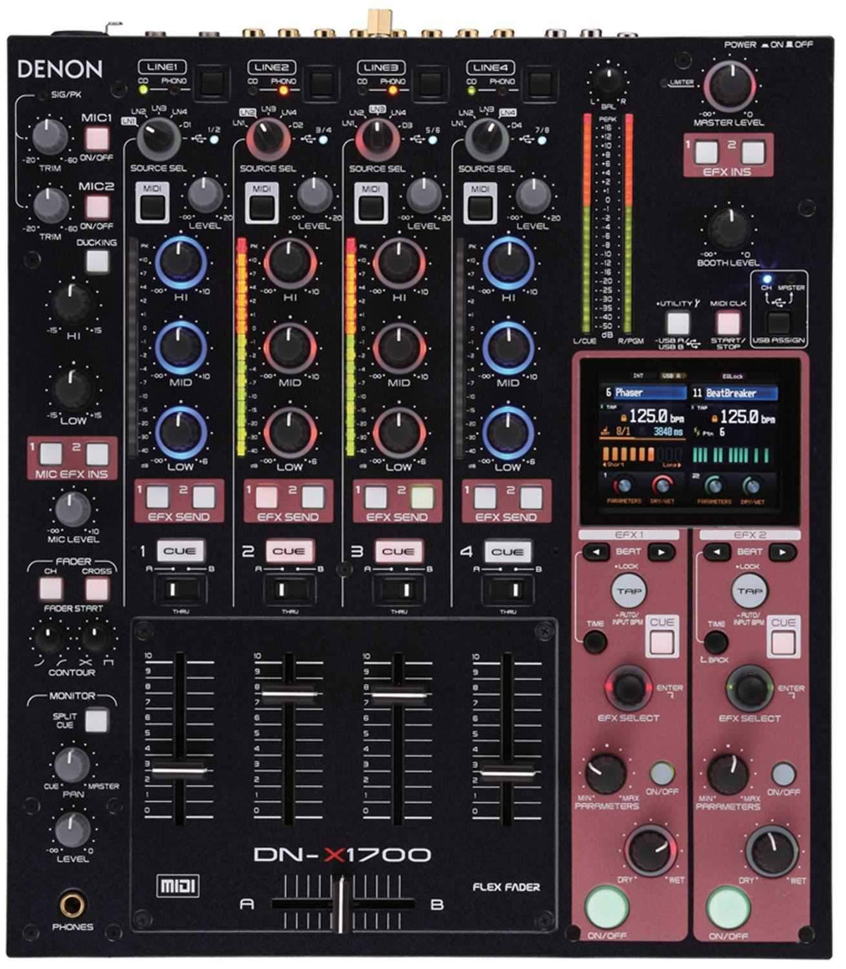 4-Channel Digital DJ Mixer I542