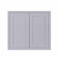 33 inch Wide x 30 inch Tall 2 Door Gray Wall Cabinet L680457