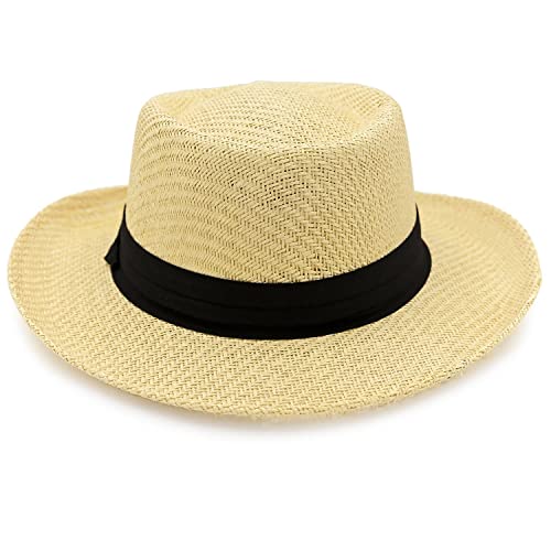 Straw Hat with 3" Brim M505