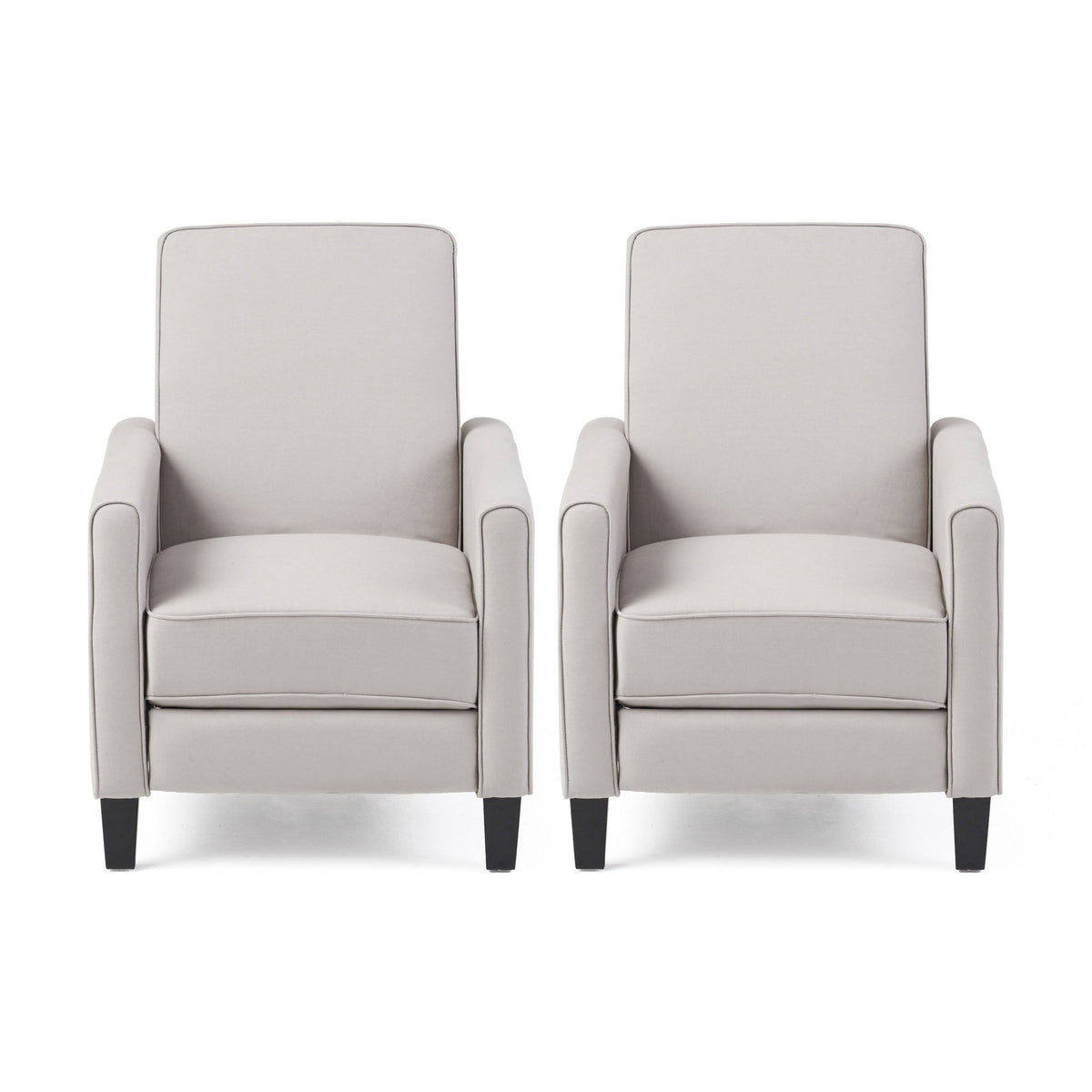 Navy Blue Fabric Recliner Set of 2 K4442