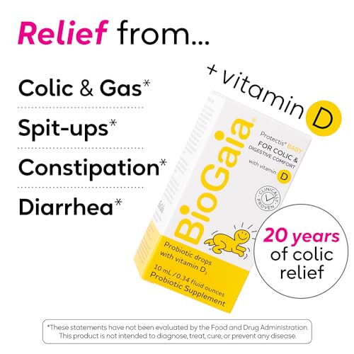 Baby Probiotic Drops with Vitamin D, 10 ML, 0.34 oz, 2 Pack Q219