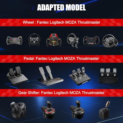 Black Foldable Adjustable Sim Racing Cockpit V43249