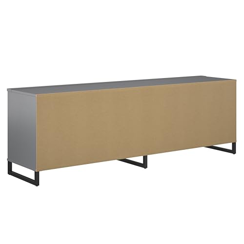 1 Door 3 Drawer Accent Cabinet, Faux Wave/Graphite P5943