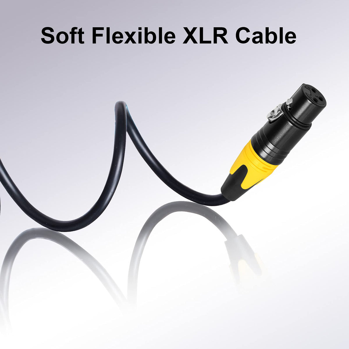 XLR Microphone Cables 25ft 4 Pack Z346032