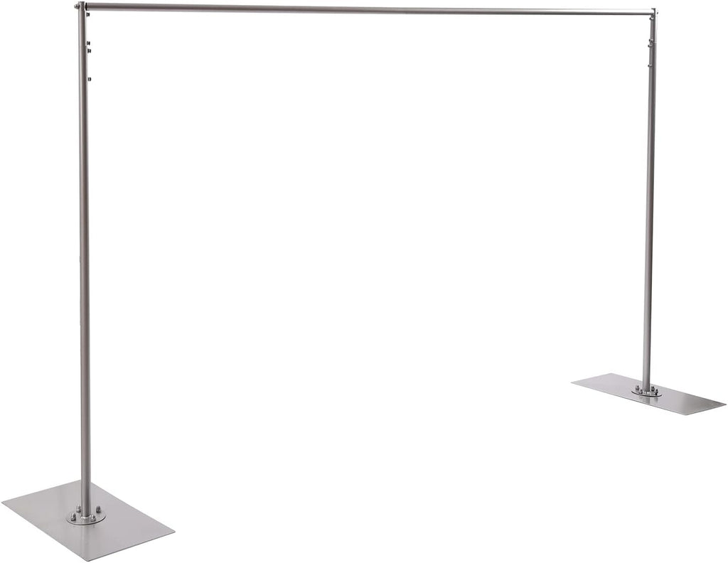 10 x 20ft Heavy Duty Pipe and Drape Backdrop Stand Kit with Metal Steel Base E54040