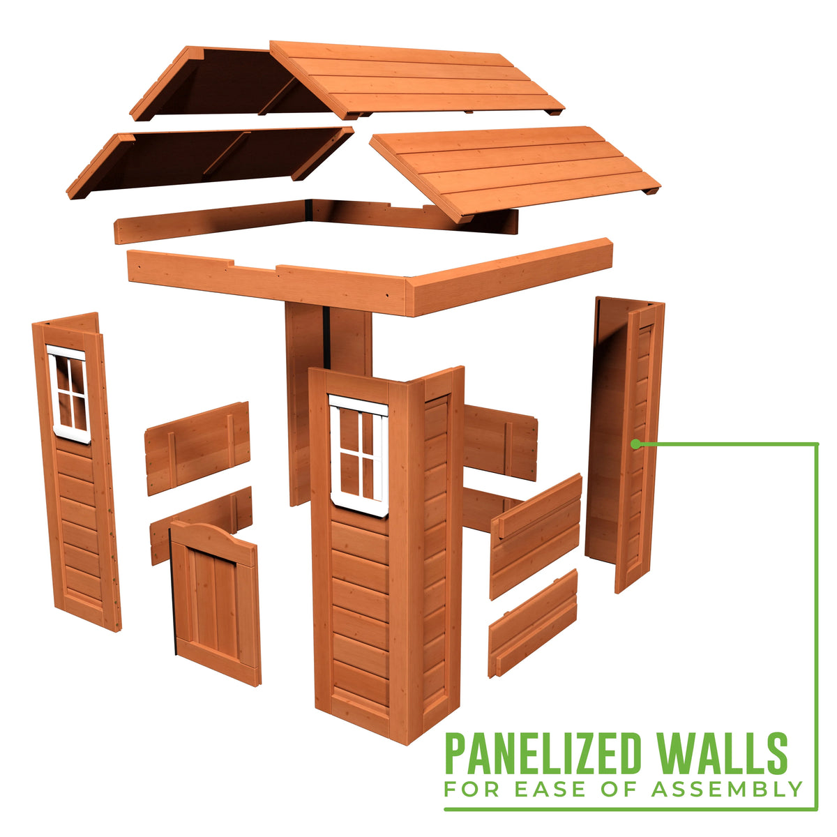 Cedar Wooden Playhouse U43151