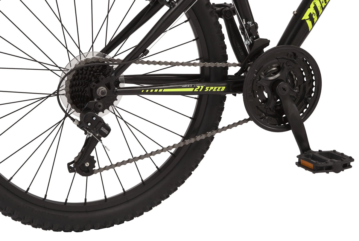 Black and Yellow 21 Speeds Mountain Bike N416