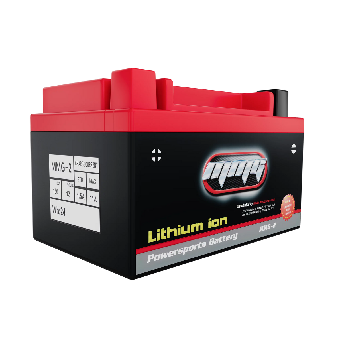 12V 160CCA Lithium Ion Sealed Powersports Battery D57849