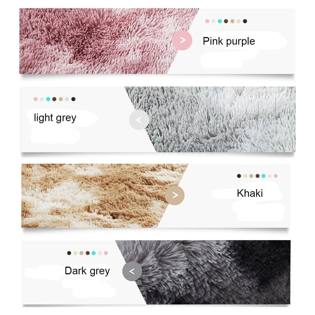 Super Soft Indoor Modern Rugs, Anti-Skid Washable, Dark Grey R228