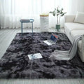 Super Soft Indoor Modern Rugs, Anti-Skid Washable, Dark Grey R228