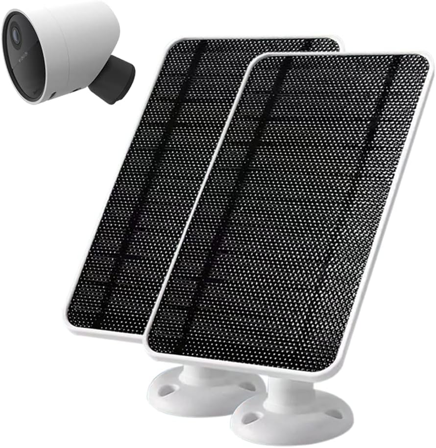 Solar Panel for Outdoor Security Camera with 13 FT Cable and Adjustable Wall Mount Z395