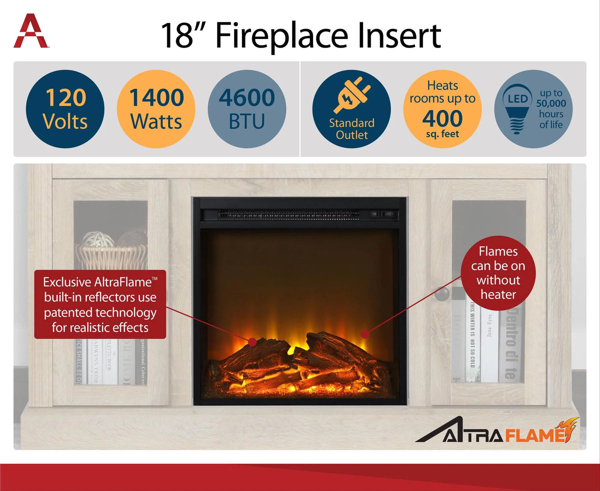 65" Console Fireplace S45202