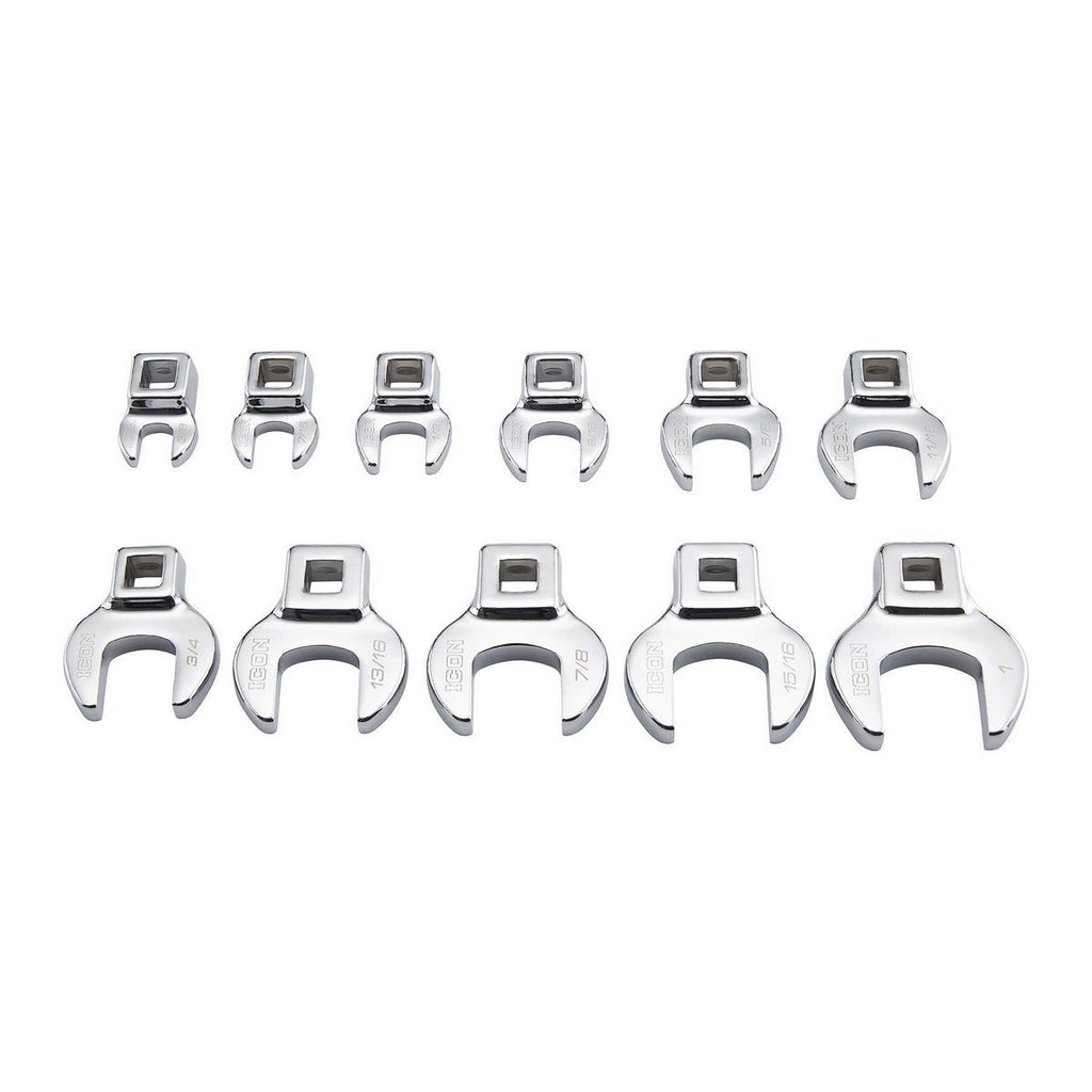 3/8 in. Drive SAE Crowfoot Wrench Set, 11-Piece W260122