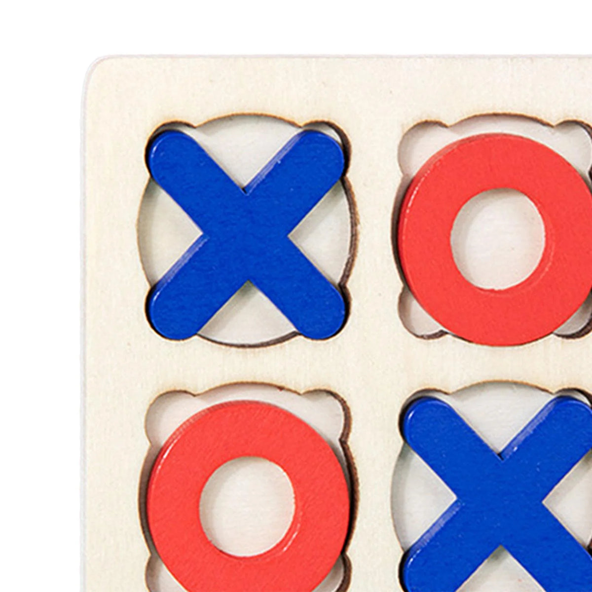 Wooden Tic Tac Toe Board Game Q75174