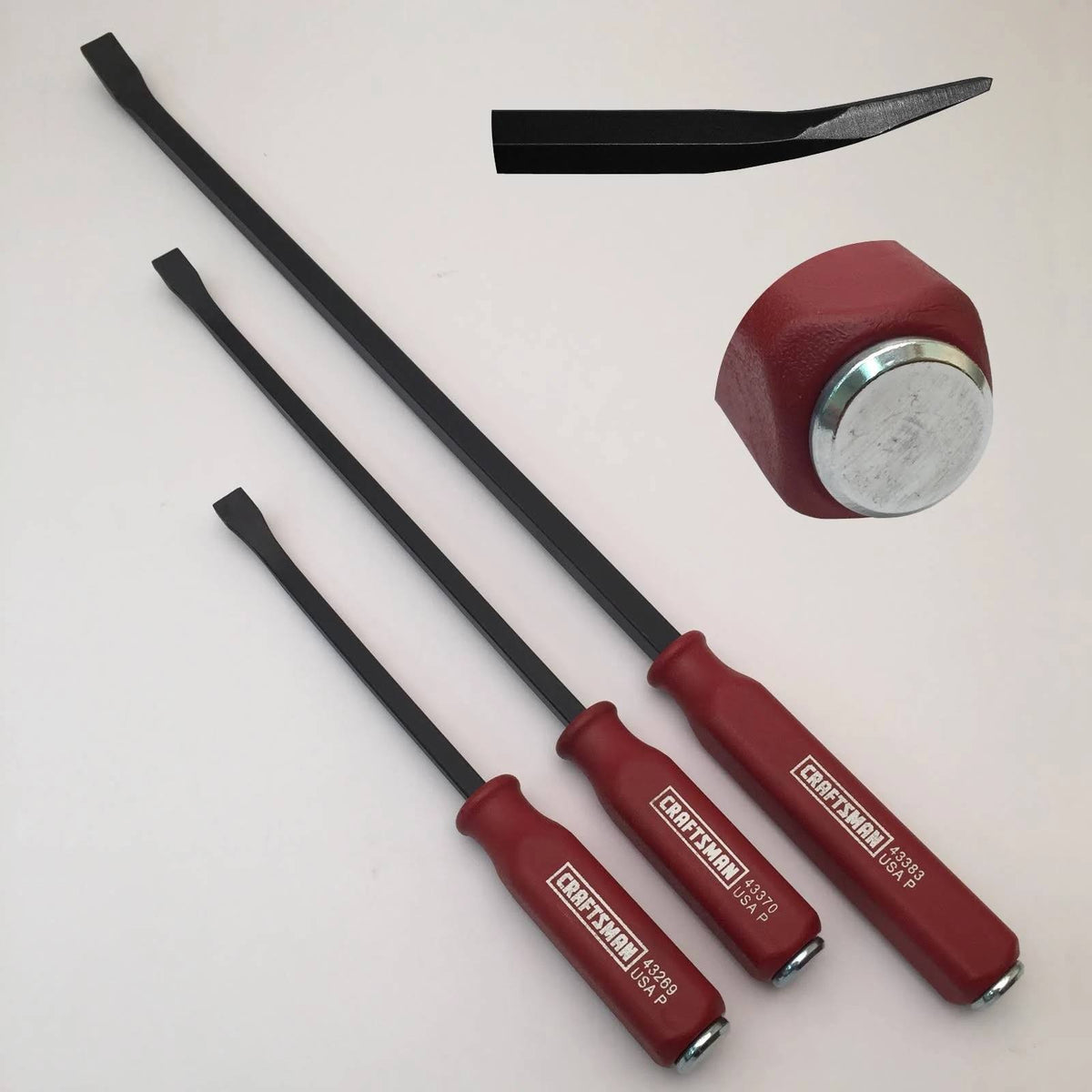 3-Piece Pry Bar Set with Strike Cap M1547