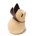 Dark Leather Piggybank F438961