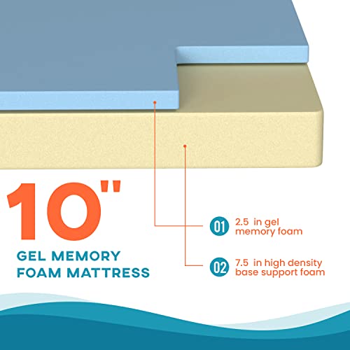 5 Inch Gel Memory Foam Twin Mattress T504688