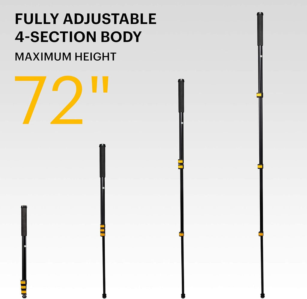 72” Lightweight Aluminum Monopod with Smartphone Adapter D80279