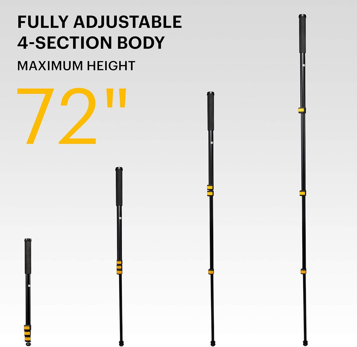 72” Lightweight Aluminum Monopod with Smartphone Adapter D80279