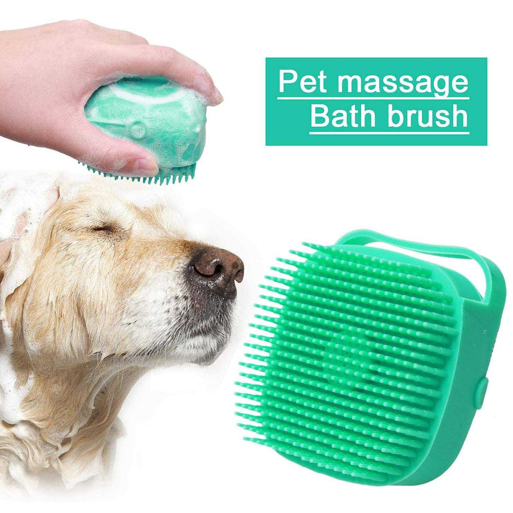 Dog Bath Brush with Shampoo Dispenser T570782