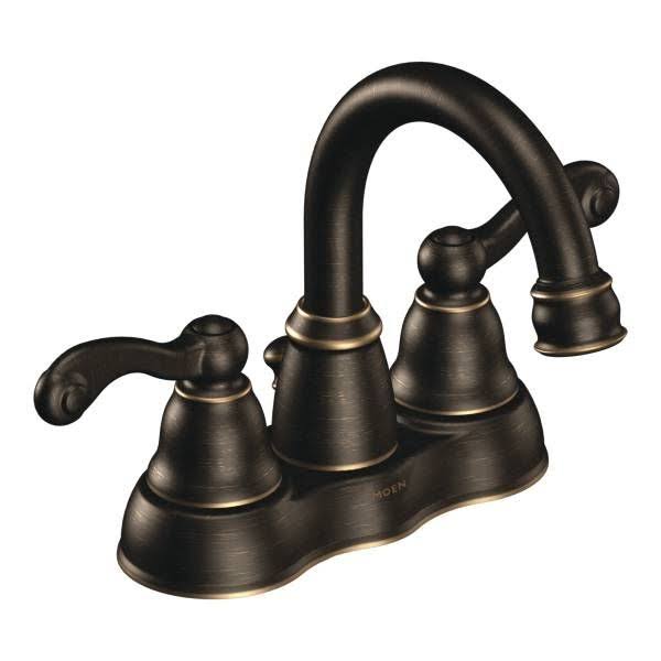 Mediterranean Bronze Double Handle Centerset Bathroom Faucet P8737