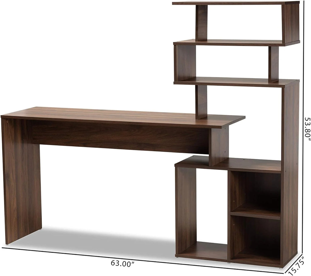 Walnut Brown Desk L609