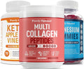 Keto Pills + Apple Cider Vinegar Capsules + Multi Collagen Powder + Magnesium Gummies A221