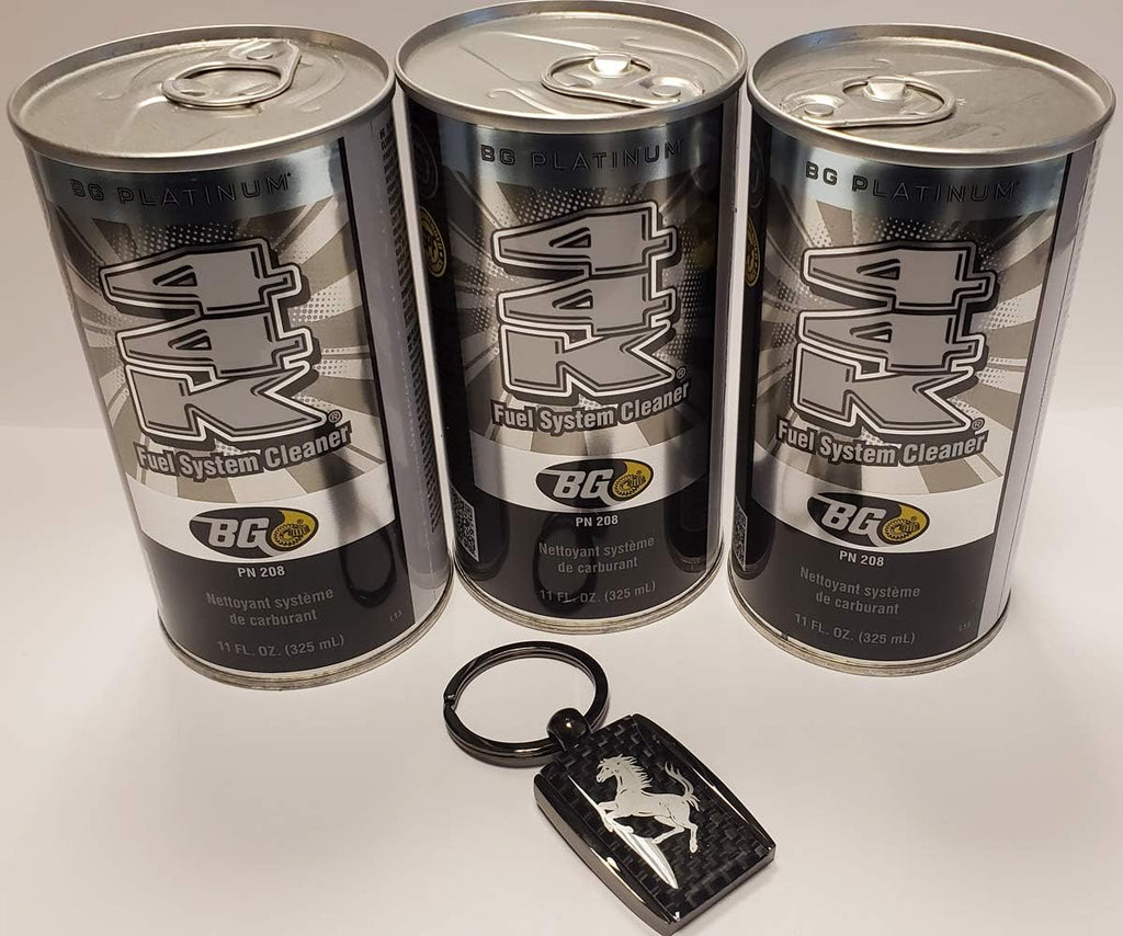 3 cans of BG 44K Platinum with Carbon Fiber Key Chain P5017