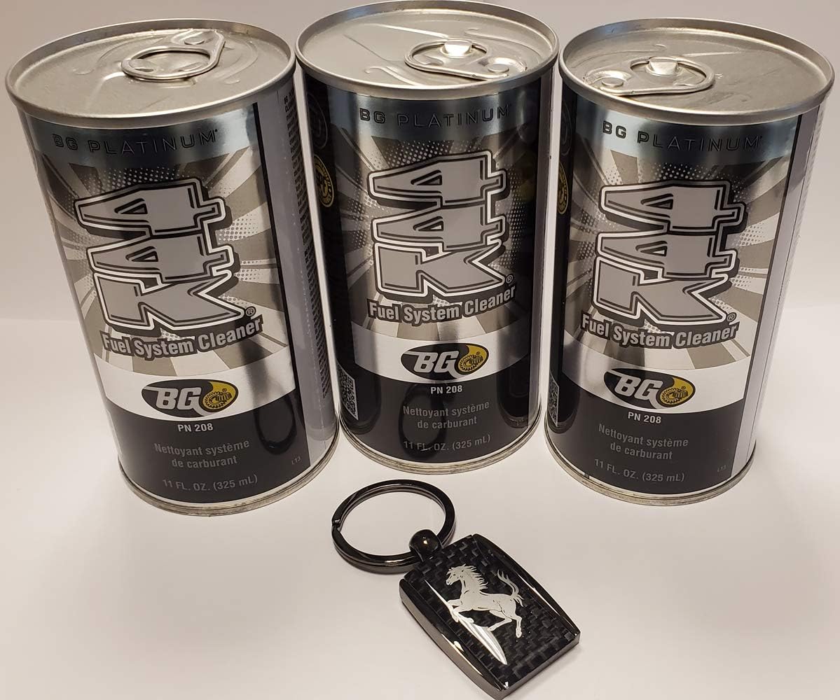 3 cans of BG 44K Platinum with Carbon Fiber Key Chain P5017