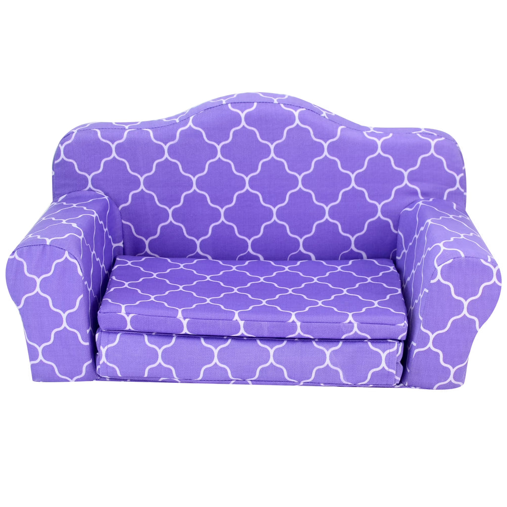 Plush Pull Out Couch/Double Bed for 18" Dolls L2373