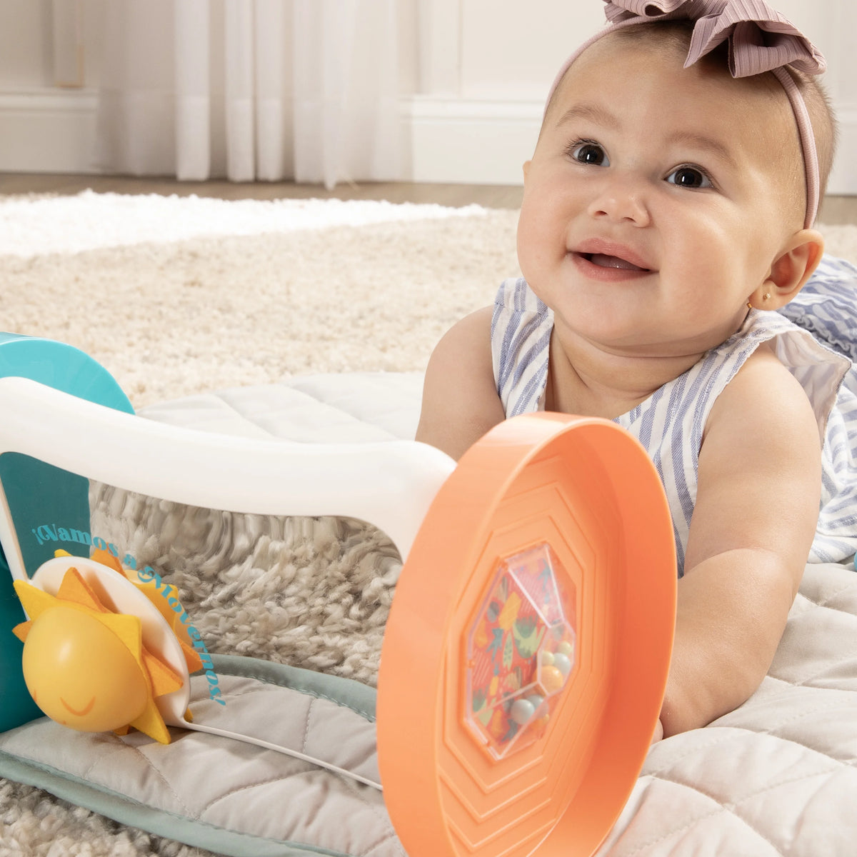 2-in-1 Activity Mirror Baby Toy Y376