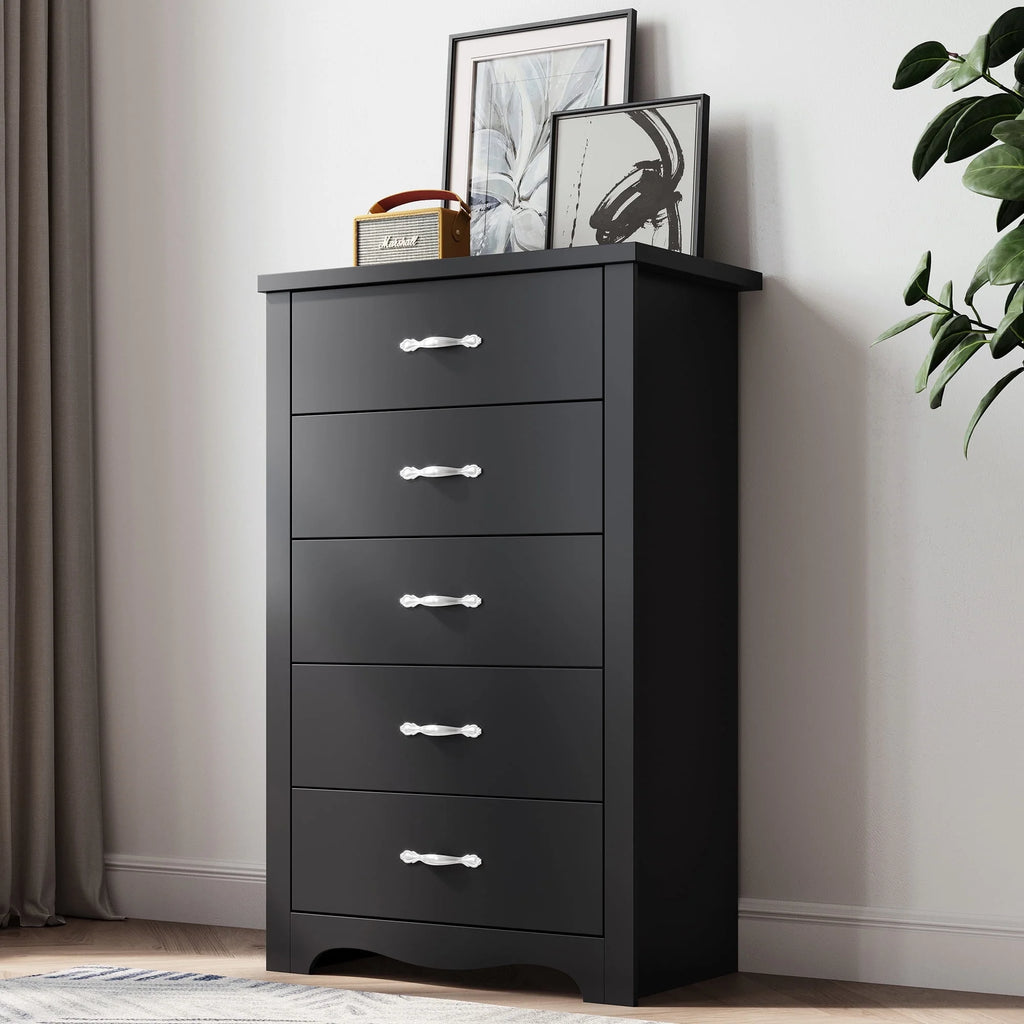 Black 5 Drawer Dresser S46341