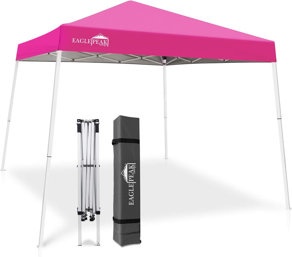 10' x 10' Slant Leg Pop-up Canopy Tent White T83132