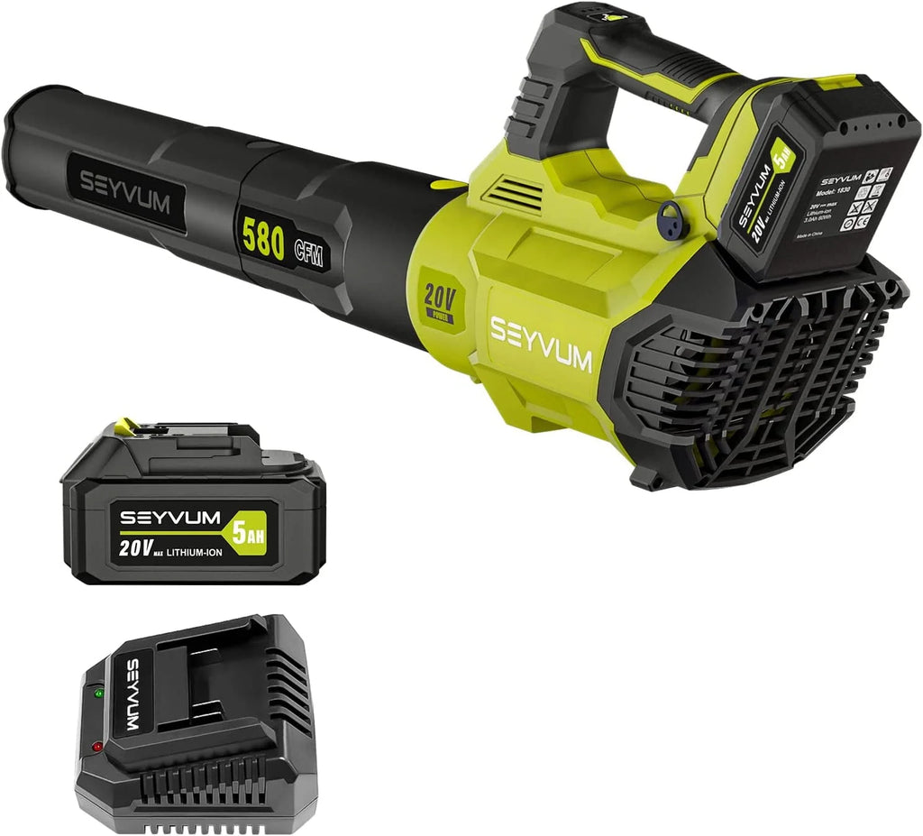 Cordless Leaf Blower 600CFM 165MPH with 2.5Ah Battery I7810