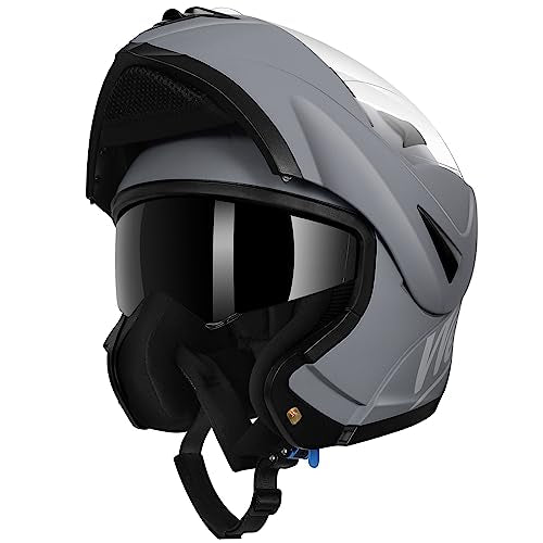 Modular Motorcycle Helmet with Dual Visor Full Face Flip Up A682
