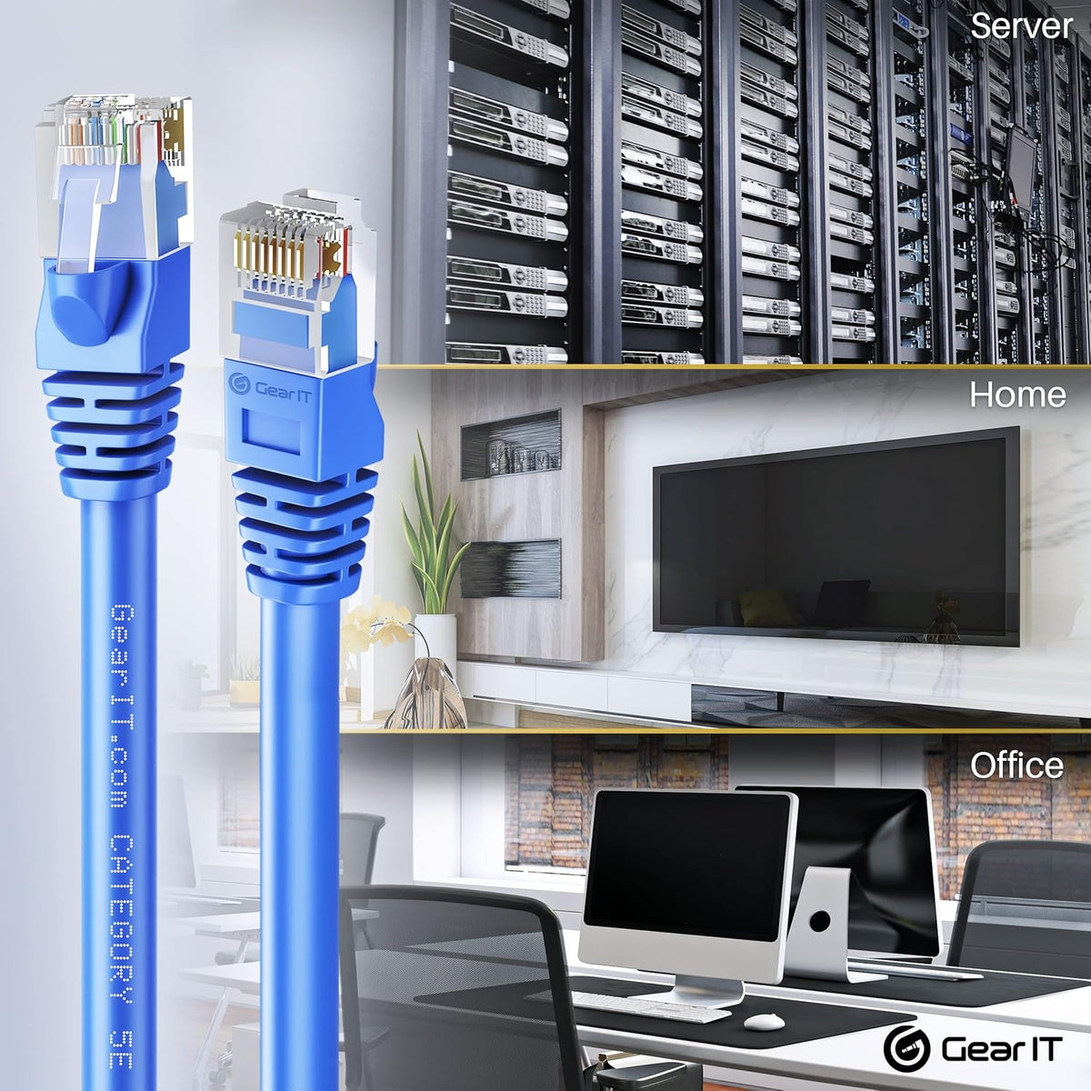 Blue 5 Feet Cat5e Ethernet Patch Cable A9618