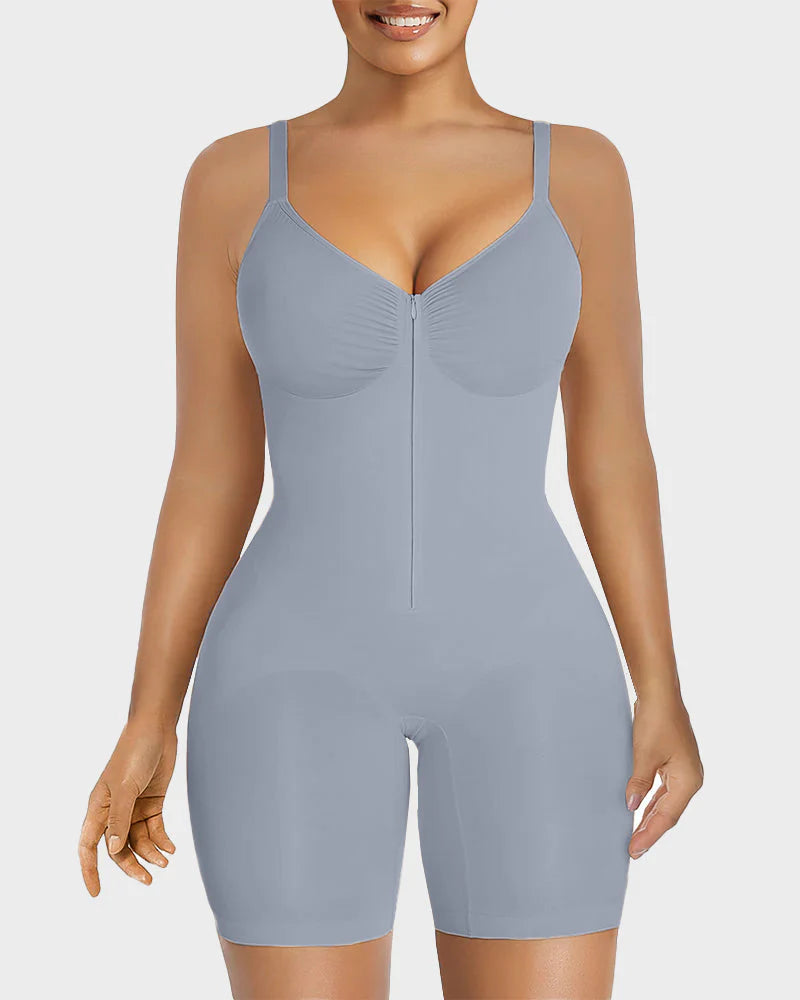 Women's Tummy Control Zip Bodysuit O90433