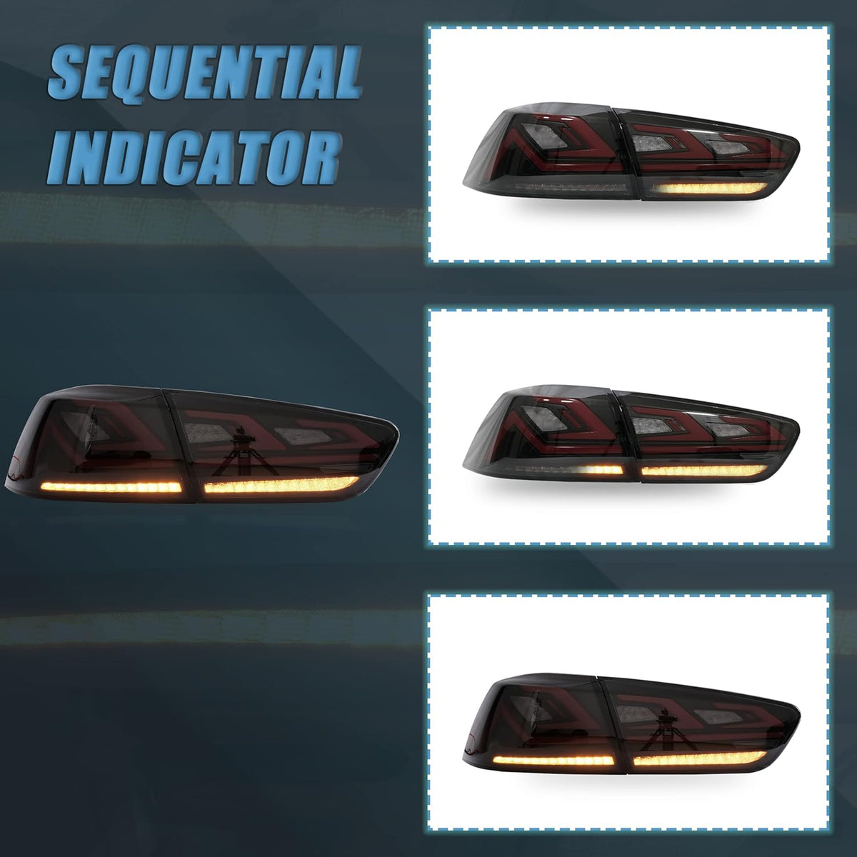 Smoked Taillight for Mitsubishi Lancer EVO X R64356