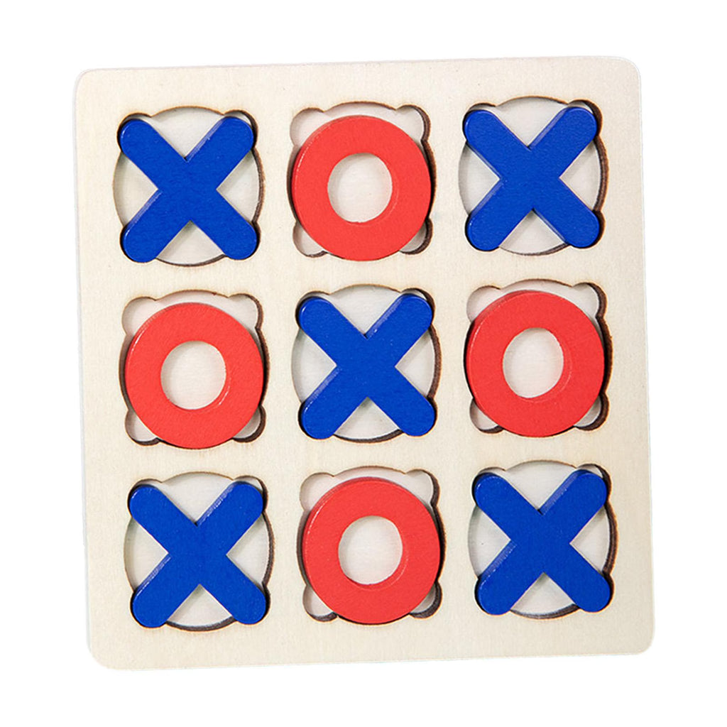 Wooden Tic Tac Toe Board Game Q75174