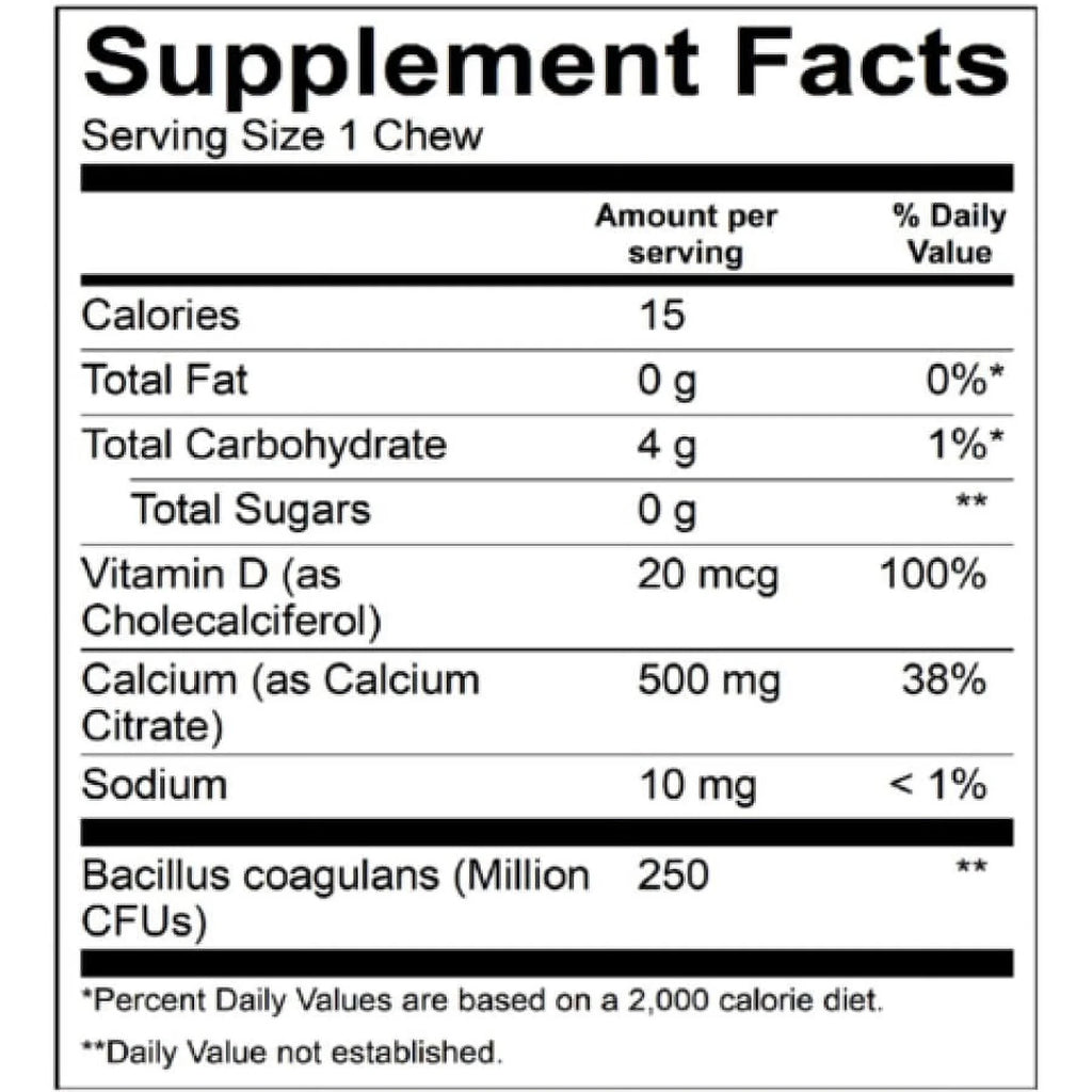 Chewable Bariatric Multivitamin Calcium Citrate 1-Month Supply M476