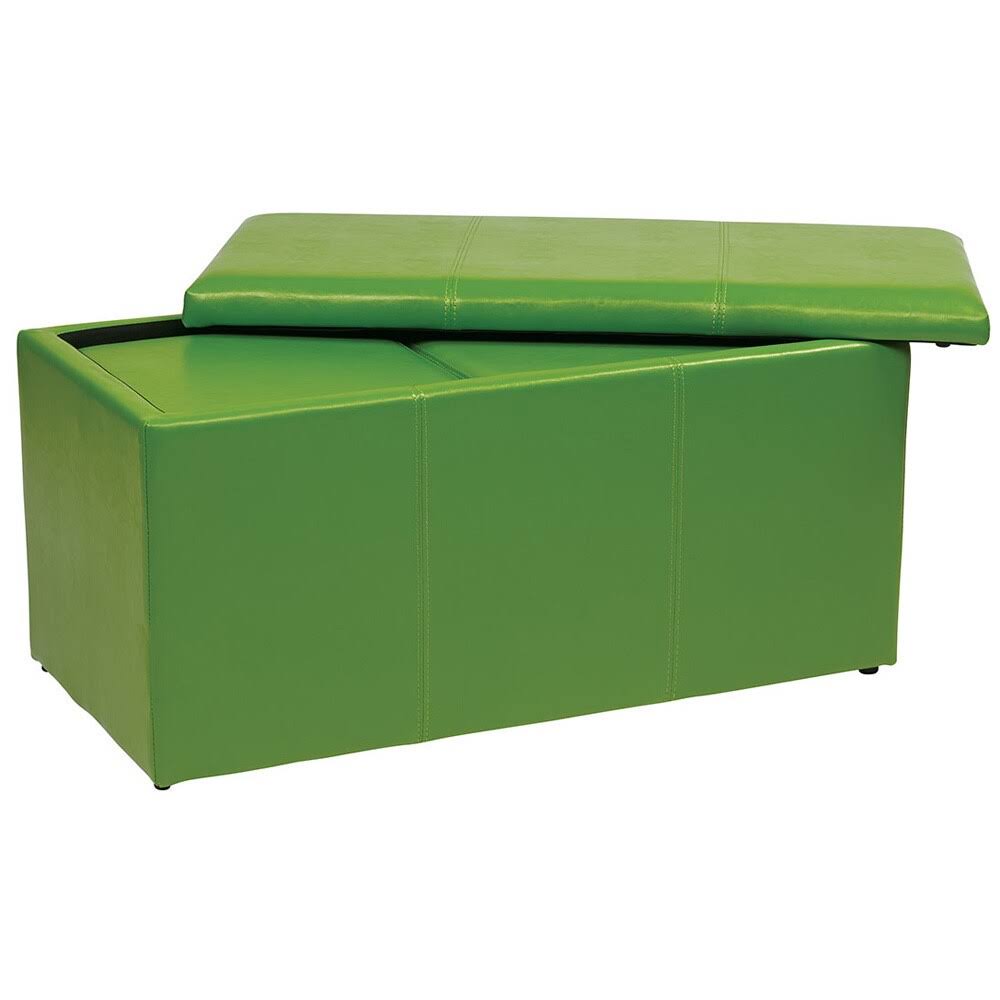 Purple Vinyl Ottoman Set Y10834