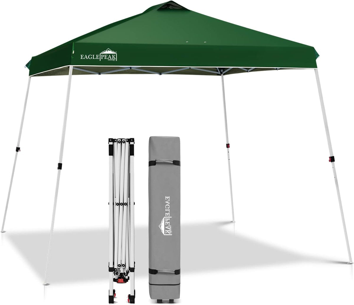 10' x 10' Slant Leg Pop-up Canopy Tent White T83132
