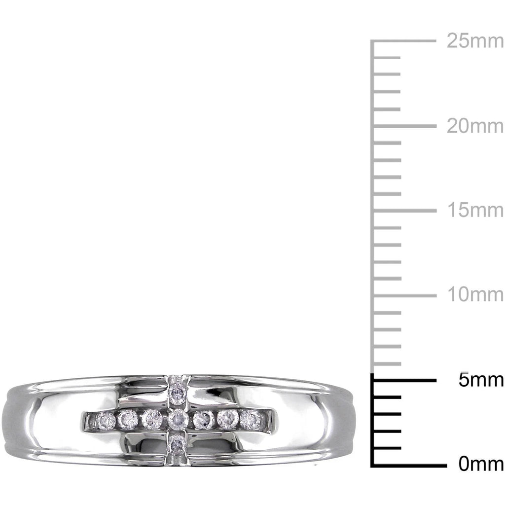 10kt White Gold Diamond Wedding Band X72956