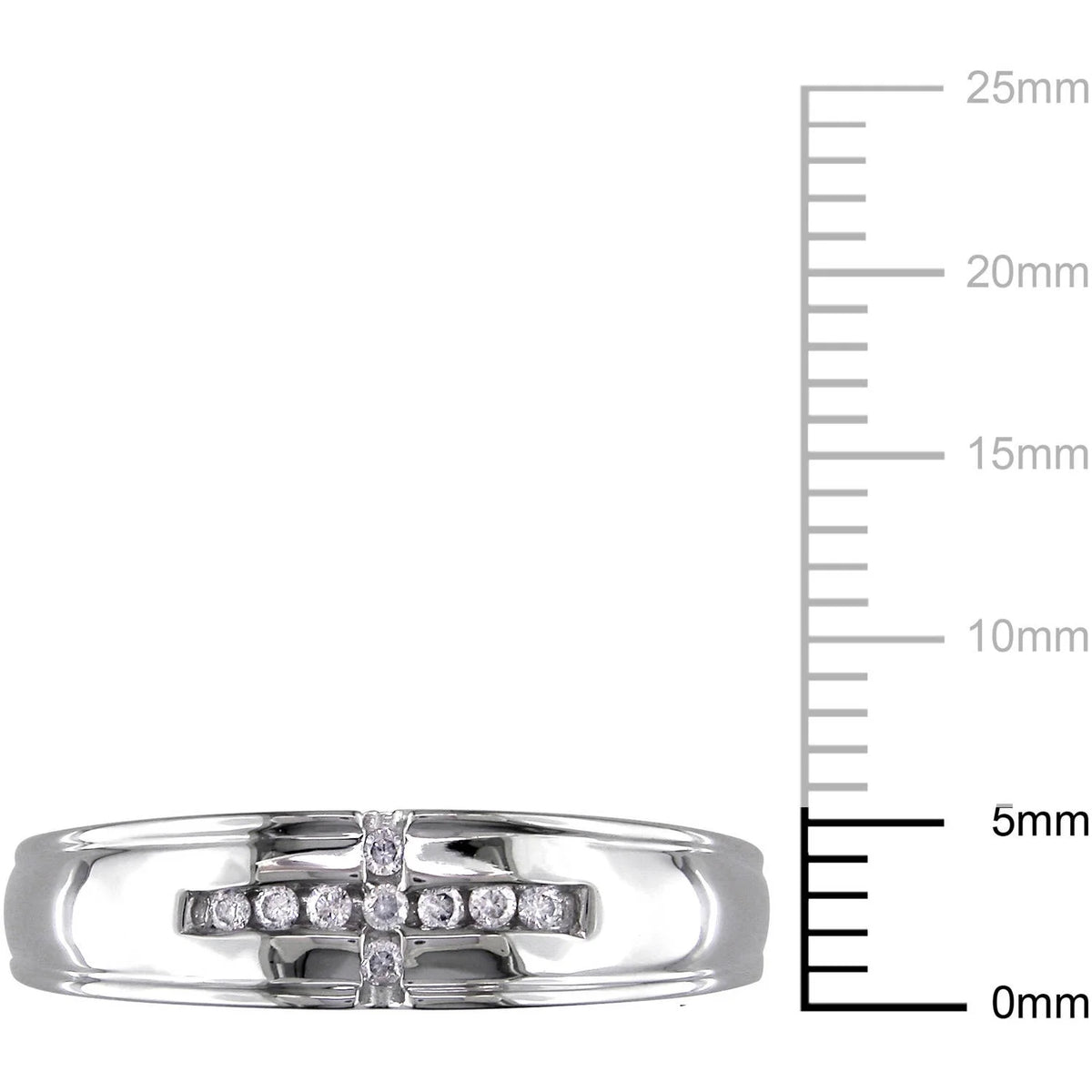 10kt White Gold Diamond Wedding Band X72956