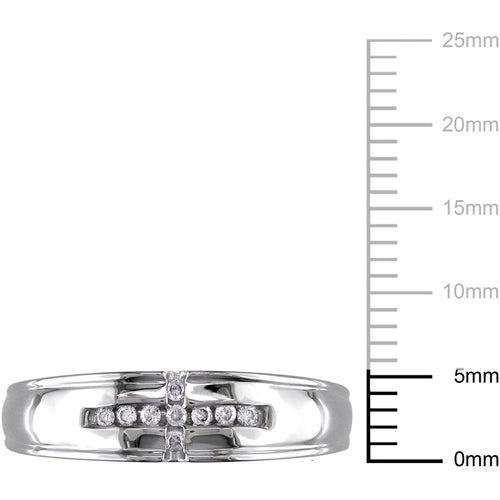 10kt White Gold Diamond Wedding Band X72956